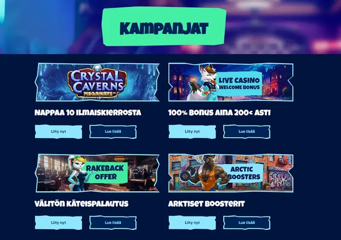 Arctic Casino tervetulobonus