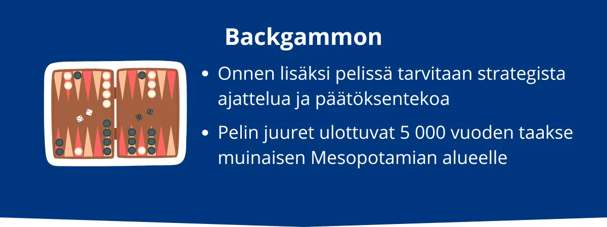 Backgammon säännöt