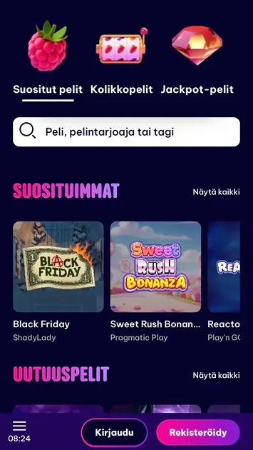 Berriez Casinon pelit