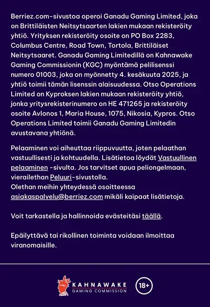 Berriez Casinon turvallisuus