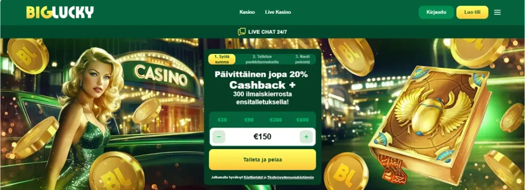 Big Lucky Casinon etusivu