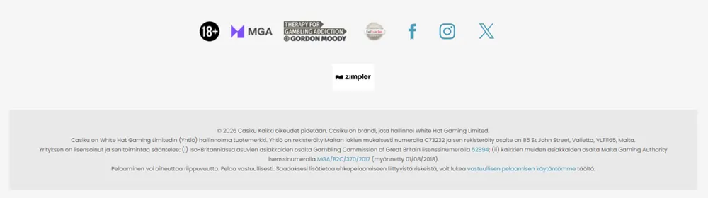 Casiku Casinon lisenssi