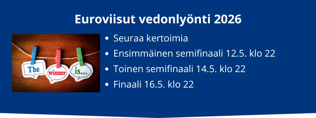Euroviisut vedonlyönti 2026