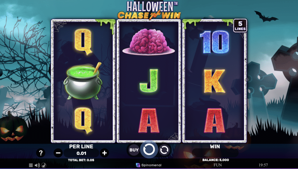 Halloweern Chase& Win kolikkopeli