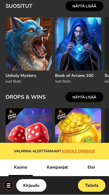 Hurmio Casino kolikkopelit