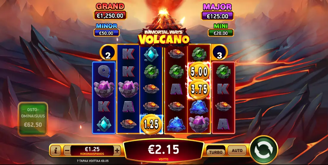 Immortal Ways Volcano slotti