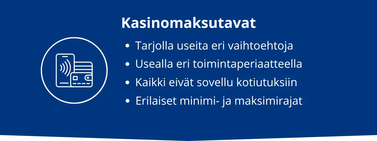 Kasinomaksutavat