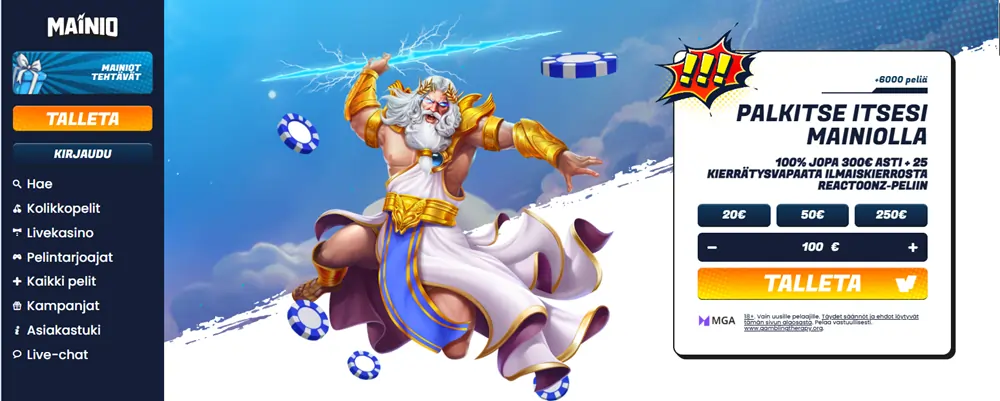 Mainio Kasino etusivu