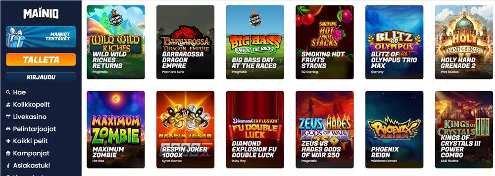 Mainio Kasinon pelit