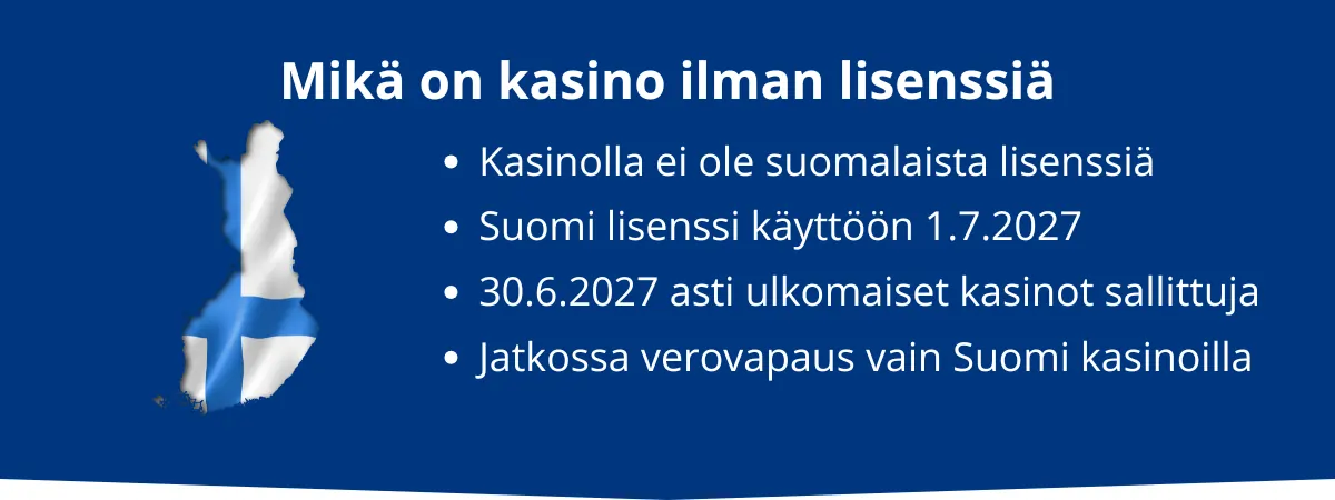 Mikä on kasino ilman lisenssiä