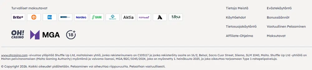 Oh Casino turvallisuus