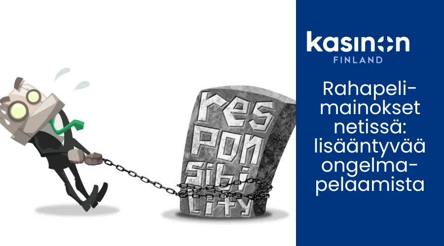 Rahapelimainokset netissä lisääntyvää ongelmapelaamista