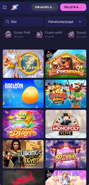 Rizzio Casinon pelit