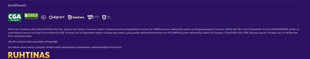 Ruhtinas Casinon lisenssi