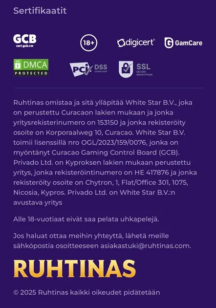 Ruhtinas Casinon turvallisuus