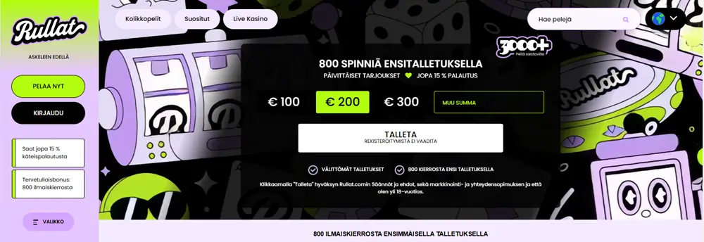 Rullat Kasinon etusivu