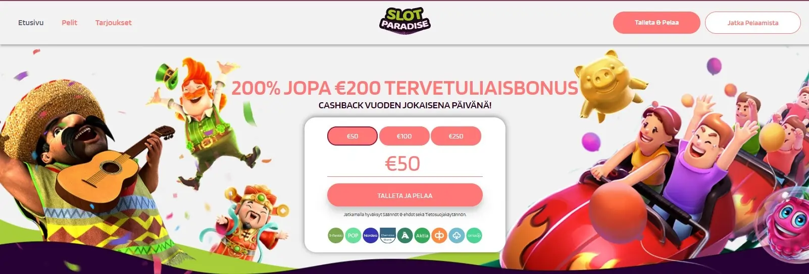 Slotparadise etusivu