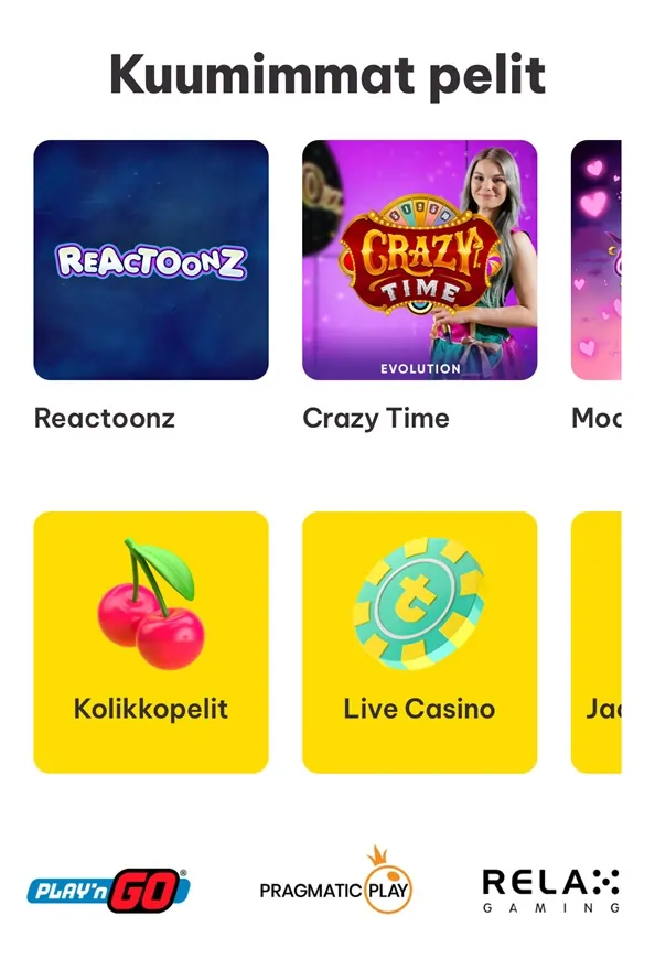 Tuplaus Casino pelit