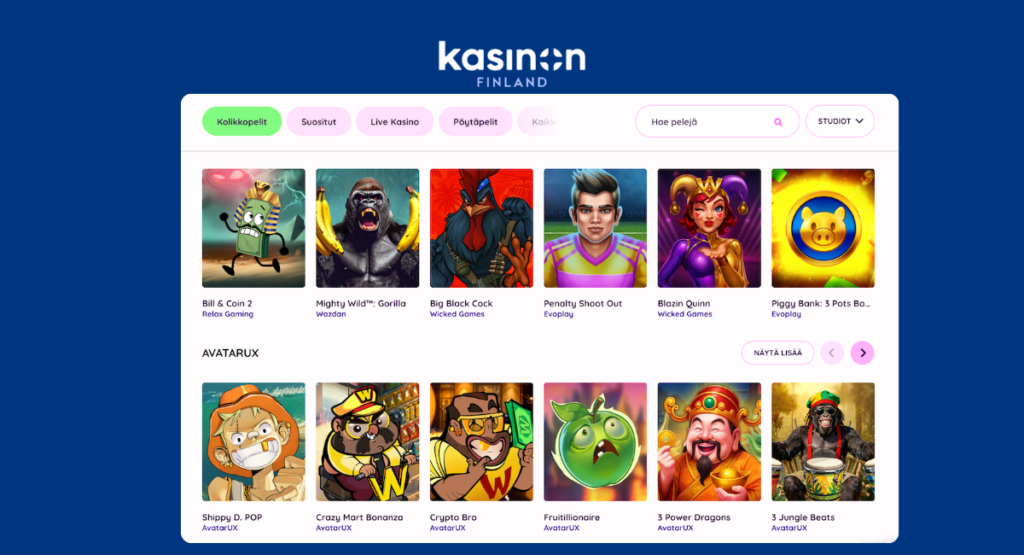 kolikkopeiiaula Tikkari Kasinoilla