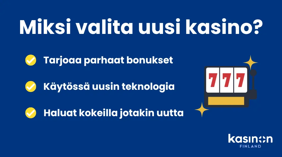 Kolme syytä valita uusi nettikasino