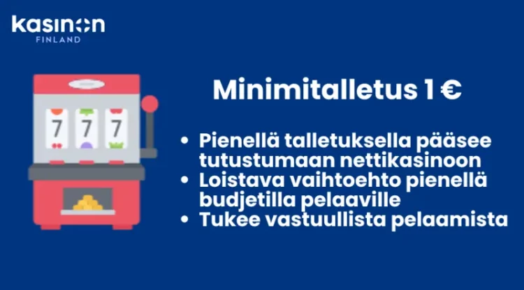 minimitalletus 1e kasinot