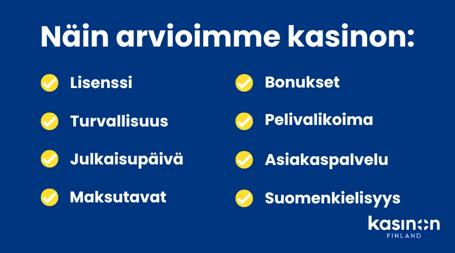 Näin arvioimme uuden kasinon