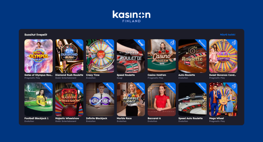 Panosta kasinon live-aule