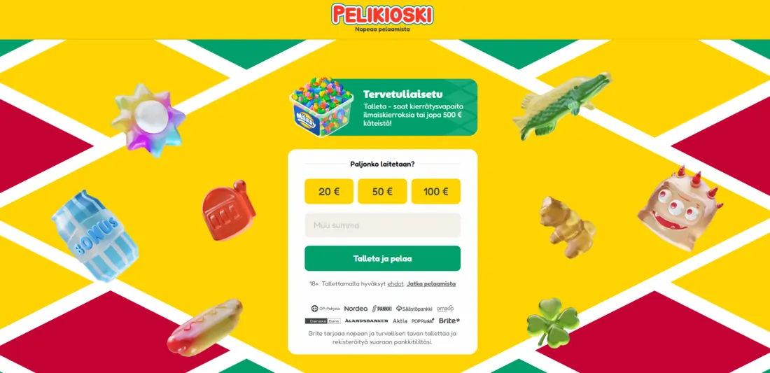 pelikioski kasinon etusivu