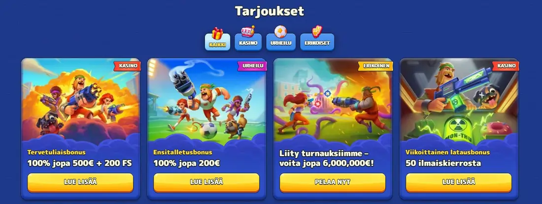 Pistolo Casino kasinobonukset