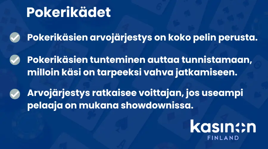 Pokerikädet nettikasino