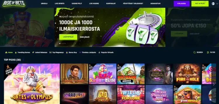 Rise of Bets nettikasino