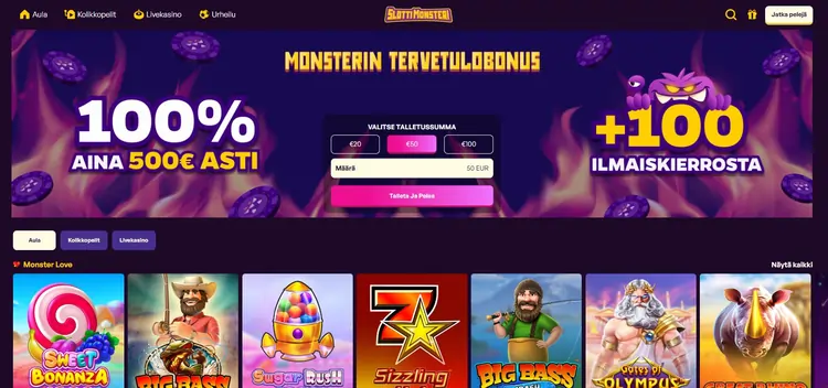 Slottimonsteri netti casino