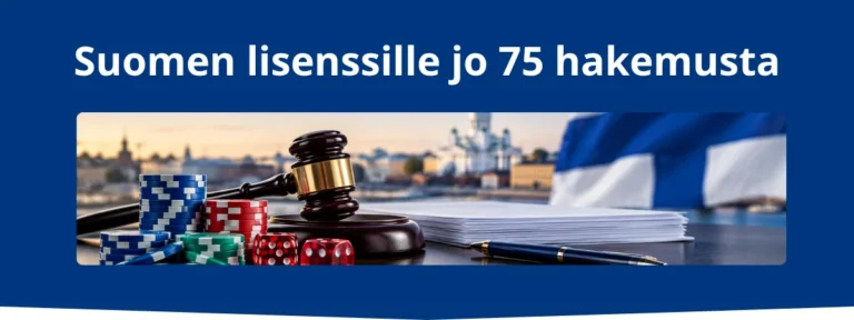 suomen lisenssille 75 hakemusta