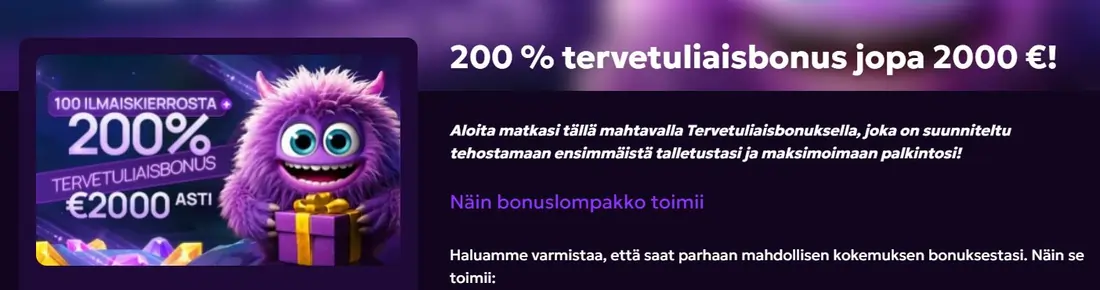 Weezybet kasinobonukset